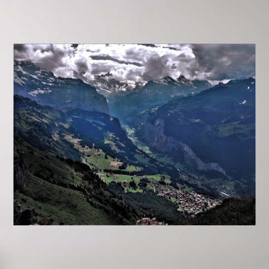 Lauterbrunnen Valley Poster (Voorkant)