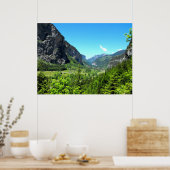 Lauterbrunnen valley uit Trummelbach Poster (Keuken)