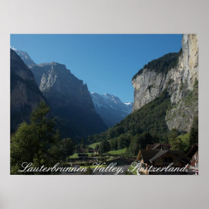 Lauterbrunnen Valley Zwitserland 1 Poster