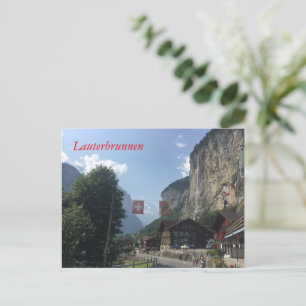 Lauterbrunnen Valley, Zwitserland Briefkaart