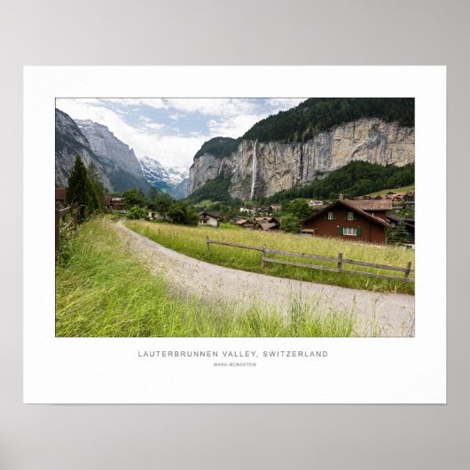 Lauterbrunnen Valley, Zwitserland - Wall Print. Poster (Voorkant)
