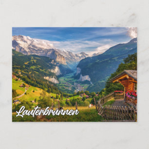 Lauterbrunnen, Zwitserland Briefkaart