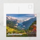 Lauterbrunnen, Zwitserland Briefkaart (Voorkant / Achterkant)