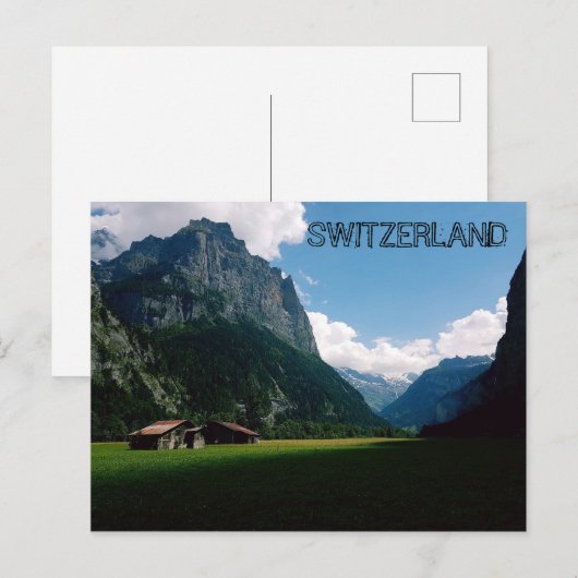 Lauterbrunnen Zwitserland Briefkaart (Voorkant / Achterkant)