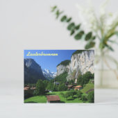 Lauterbrunnen, Zwitserland Briefkaart (Staand voorkant)