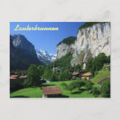 Lauterbrunnen, Zwitserland Briefkaart (Voorkant)
