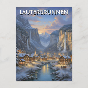 Lauterbrunnen Zwitserland Reizen Briefkaart