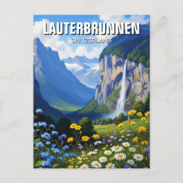 Lauterbrunnen Zwitserland Reizen Briefkaart