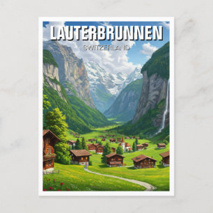 Lauterbrunnen Zwitserland Reizen Briefkaart