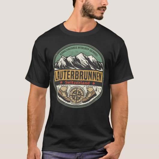 Lauterbrunnen Zwitserland T-shirt (Voorkant)