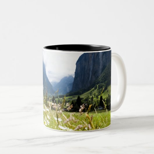 Lauterbrunnen, Zwitserland Tweekleurige Koffiemok (Voorkant rechts)