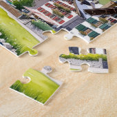 Lauterbrunnen Zwitserland vintage Travel Art Legpuzzel (Zijkant)