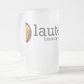 Lautering Glass Stein Matglas Bierpul (Voorkant links)