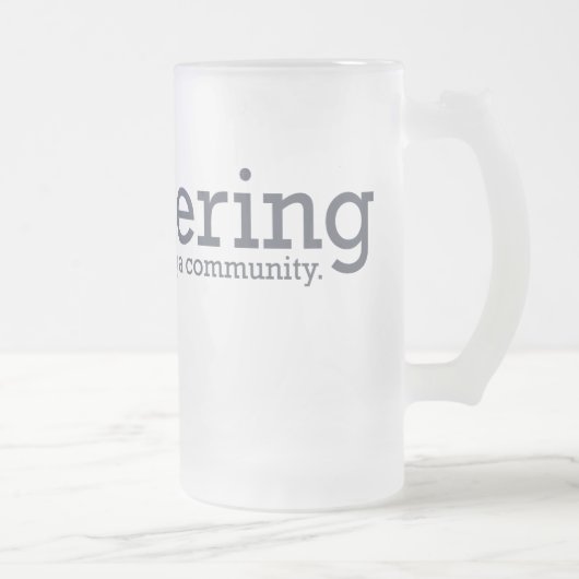 Lautering Glass Stein Matglas Bierpul (Rechts)