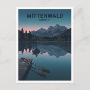Lautersee Mittenwald Duitsland Reis Souvenir Briefkaart
