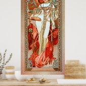 L'Automne by Alphonse Mucha Poster (Keuken)