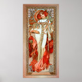 L'Automne by Alphonse Mucha Poster (Voorkant)