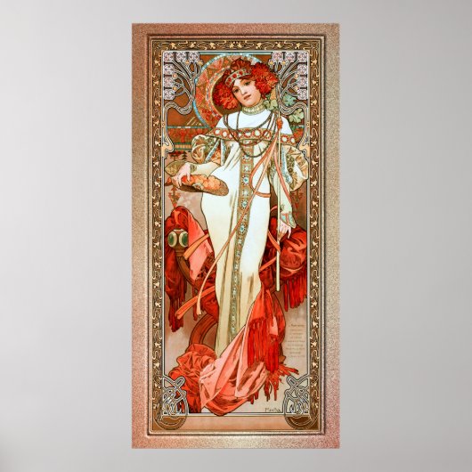 L'Automne by Alphonse Mucha Poster (Voorkant)