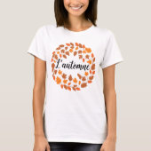 L'automne, Franse herfstillustratie, Herfst T-shirt (Voorkant)