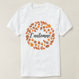 L'automne, Franse herfstillustratie, Herfst T-shirt