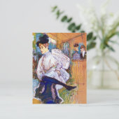 Lautrec: Jane Avril dansen Briefkaart (Staand voorkant)