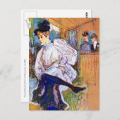 Lautrec: Jane Avril dansen Briefkaart (Voorkant / Achterkant)