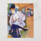 Lautrec: Jane Avril dansen Briefkaart (Voorkant)