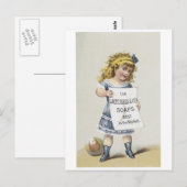 Lautz Bros Soaps - klein blademeisje Briefkaart (Voorkant / Achterkant)