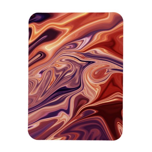 Lava abstracte kunst magneet (Verticaal)