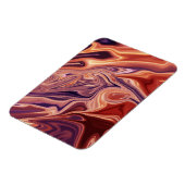 Lava abstracte kunst magneet (Linkerzijde)