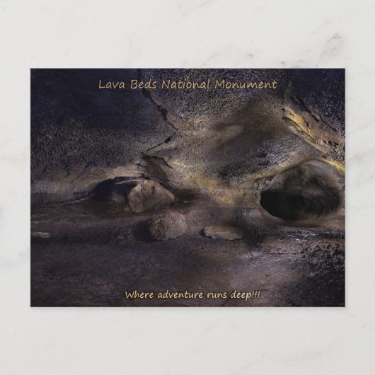 Lava Beds Nationaal Monument - Caving Briefkaart (Voorkant)