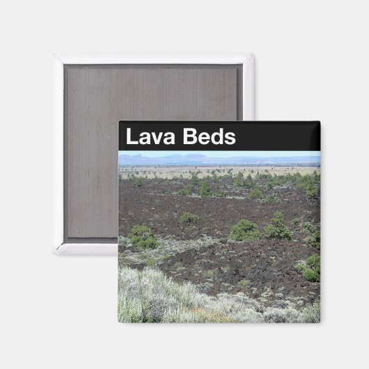 Lava Beds Nationaal Monument Magneet (Voorkant / Achterkant)