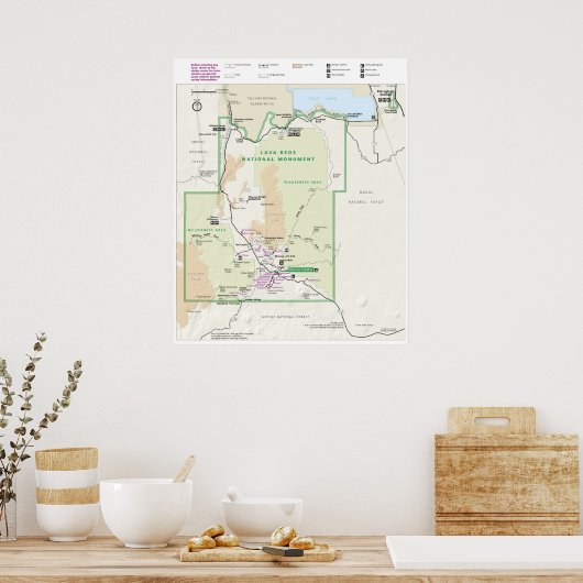 Lava Beds Nationaal Monument Poster (Keuken)