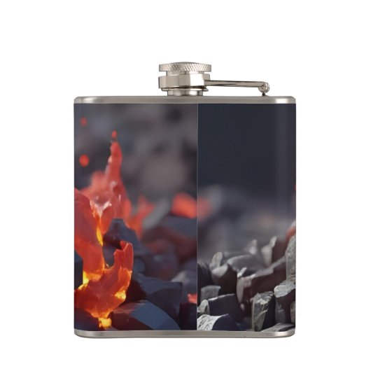 Lava Blocks Heupfles (Achterkant)