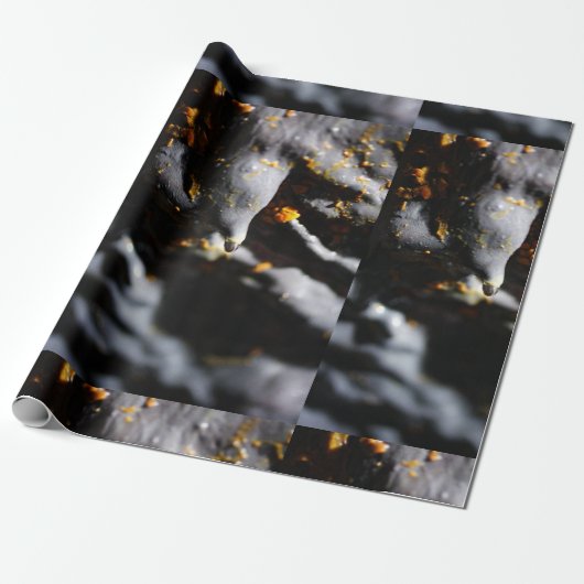 Lava-buisgrotdetails Cadeaupapier (Uitgerold)