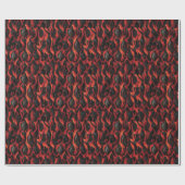 Lava en vulkanische Rocks | Volcano Magma-patroon Cadeaupapier (Vlak)