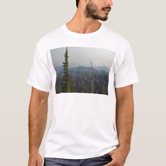Lava Fields en panoramisch bij McKenzie Pass Orego T-shirt (Voorkant)