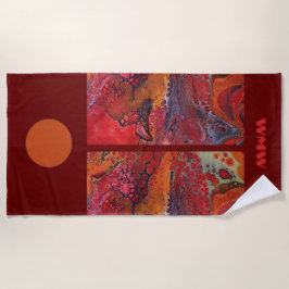"Lava Flow" Beach Towel aanpassen Strandlaken