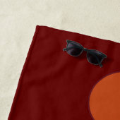 "Lava Flow" Beach Towel aanpassen Strandlaken (In situ)