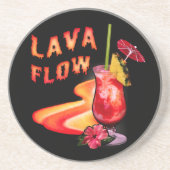 Lava Flow Cocktail Zandsteen Onderzetter (Voorkant)
