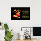 Lava Flow Recipe Poster (Thuiskantoor)