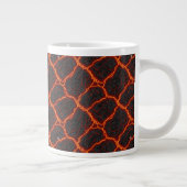 Lava Flow Seamless Pattern Grote Koffiekop (Rechts)
