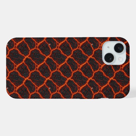 Lava Flow Seamless Pattern iPhone Hoesje (Achterkant horizontaal)