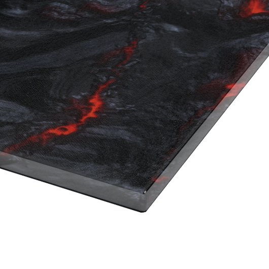 lava glazen snijplank (Hoek)