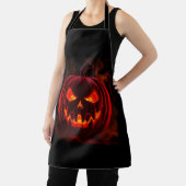 Lava Glow Pompoen Halloween Schort (Insitu)
