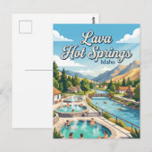 Lava Hot Springs Idaho Briefkaart (Voorkant / Achterkant)