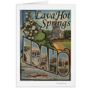 Lava Hot Springs, Idaho - Grote lettertjes