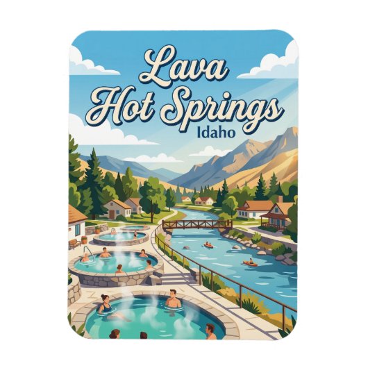 Lava Hot Springs Idaho Magneet (Verticaal)