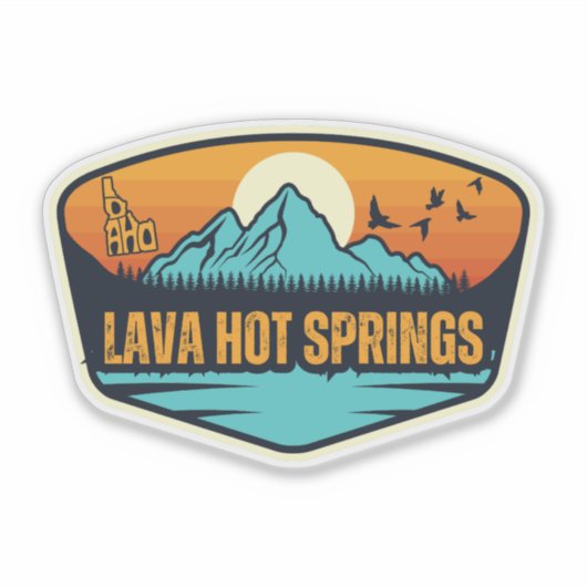 Lava Hot Springs, Idaho Sticker (Voorkant)