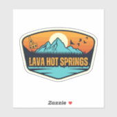 Lava Hot Springs, Idaho Sticker (Vel)